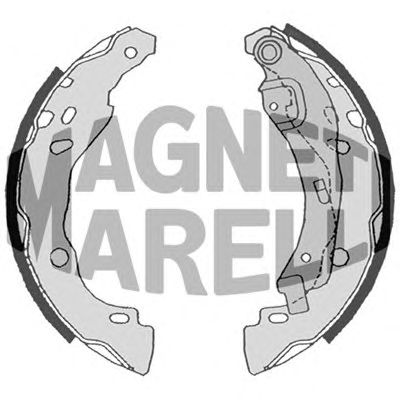 MAGNETI MARELLI 360219198308 -  Барабанные тормозные колодки